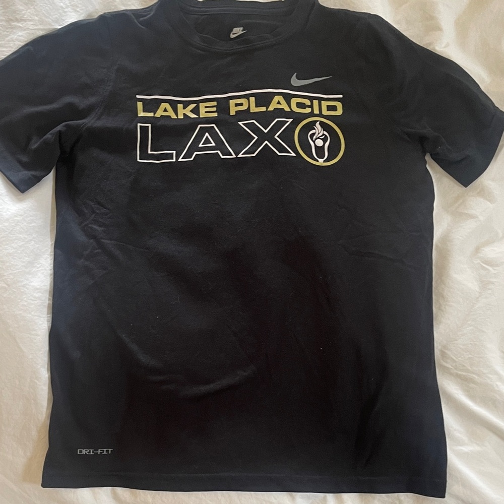 Nike Black and Yellow Graphic Tee